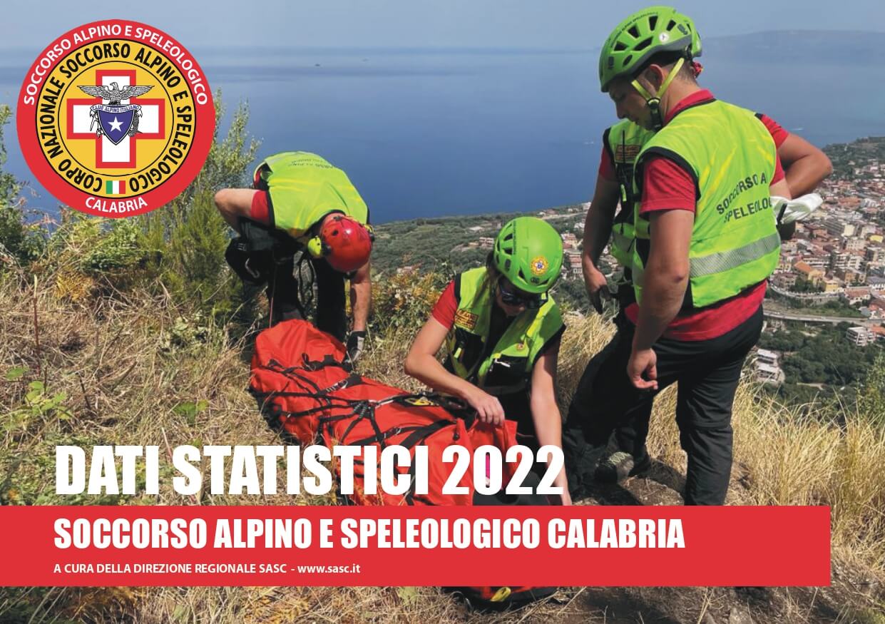 I dati statistici del Soccorso Alpino e Speleologico Calabria